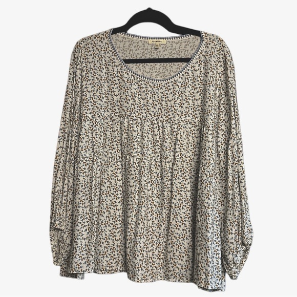 Max Studio Floral Blouse, Size L - Picture 1 of 4